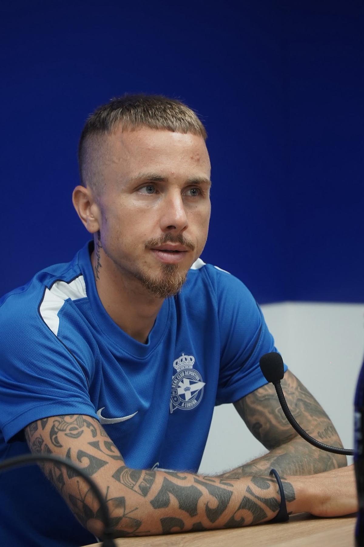 Angeliño, en sala de prensa