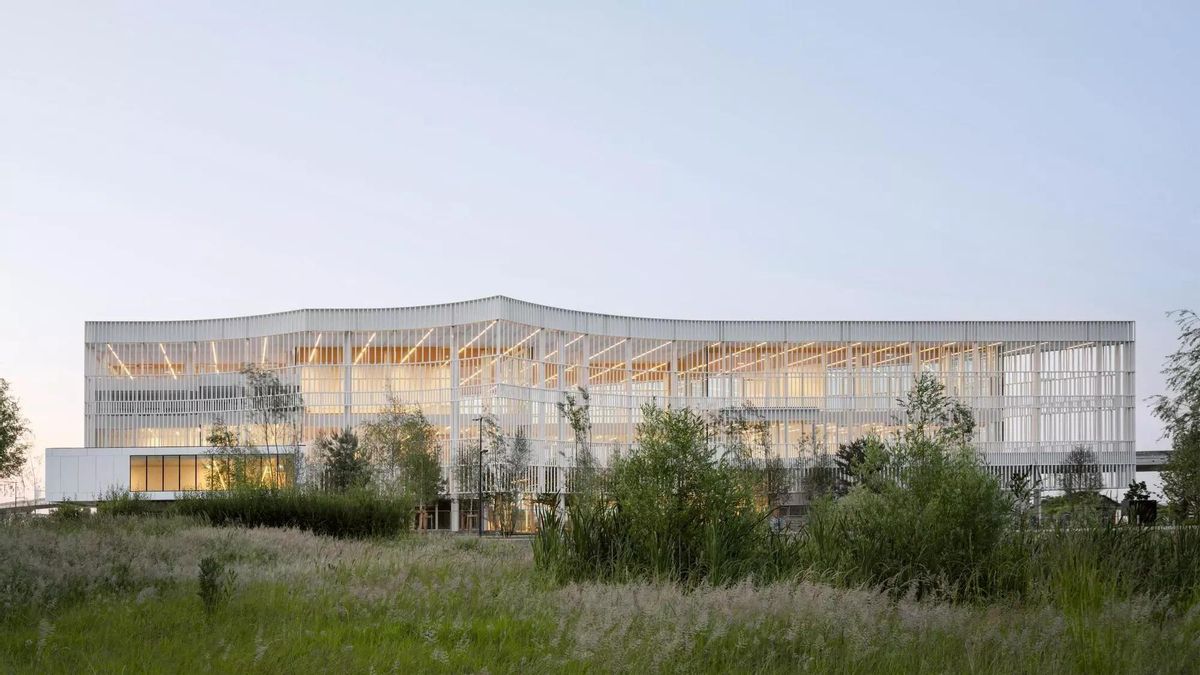 El edificio Lumen Learning Center, realizado para la Universidad de París-Saclay por los arquitectos José Morales y Sara de Giles, que han ganado el Primer Premio FAD Internacional.