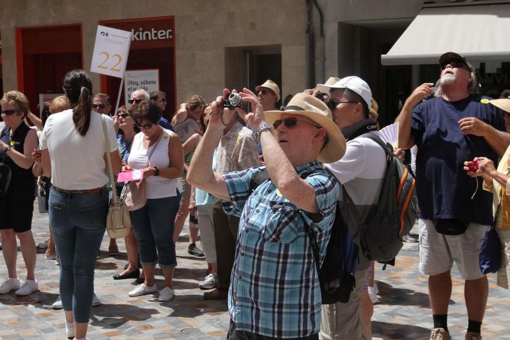 Turistas en Cartagena en el Puente de agosto