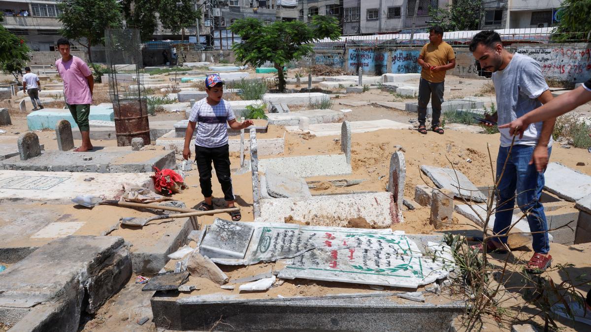 Destrucción en Gaza tras los bombardeos de Israel.