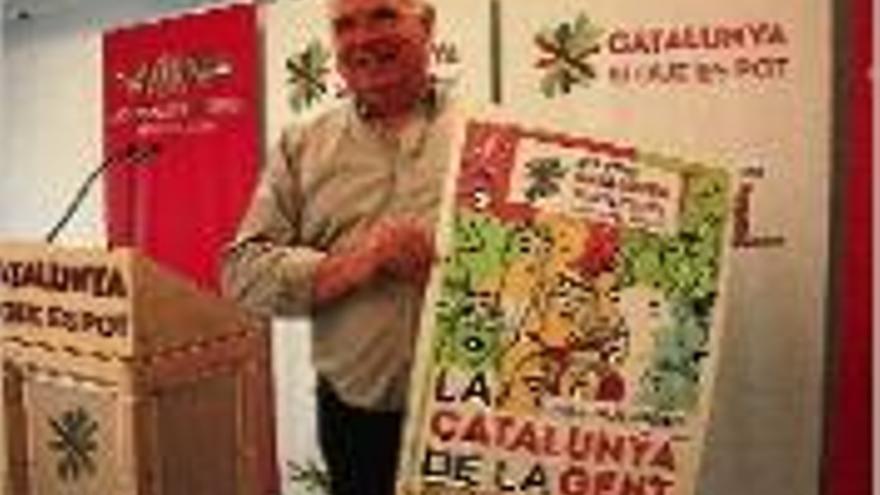 El candidat, Lluís Rabell, ahir.