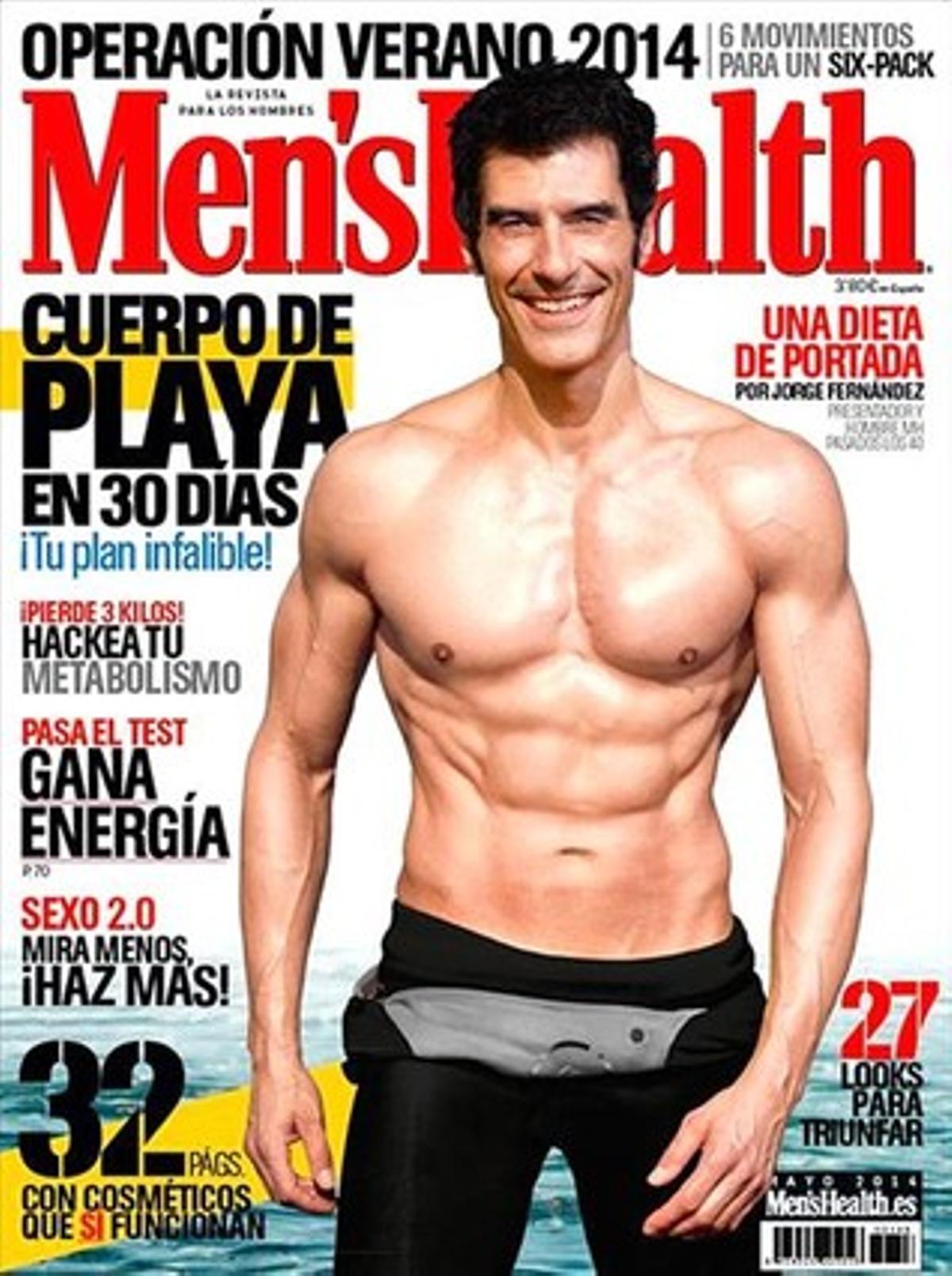 Jorge Fernández, a la portada de ’Men’s health’.
