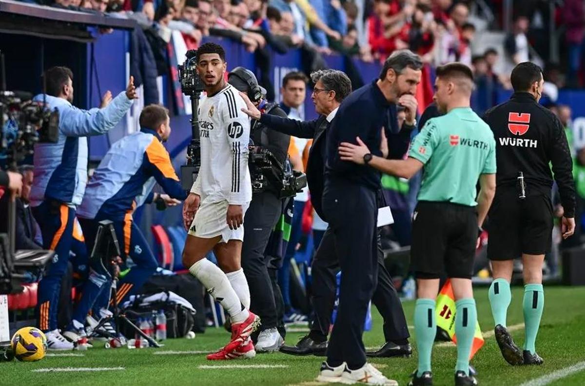 Bellingham tras ser expulsado