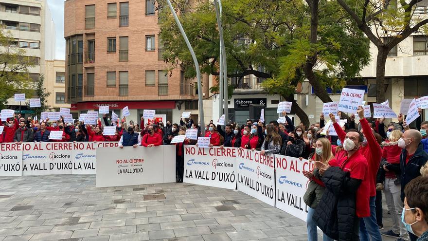 Respaldo vecinal a la movilización por el cierre de Nordex en la Vall