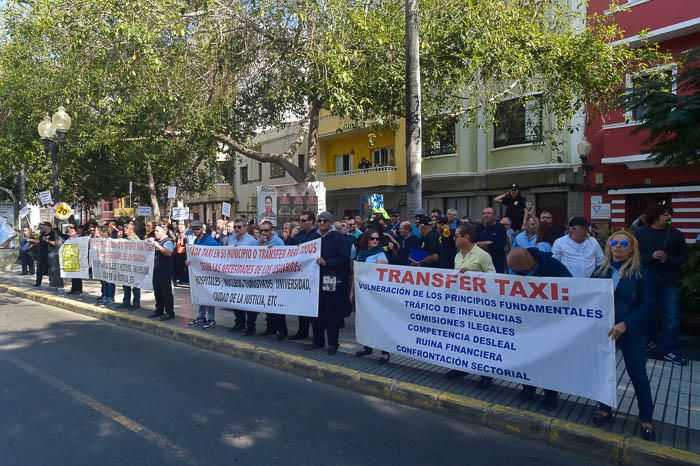 Concentración de taxistas de Gran Canaria