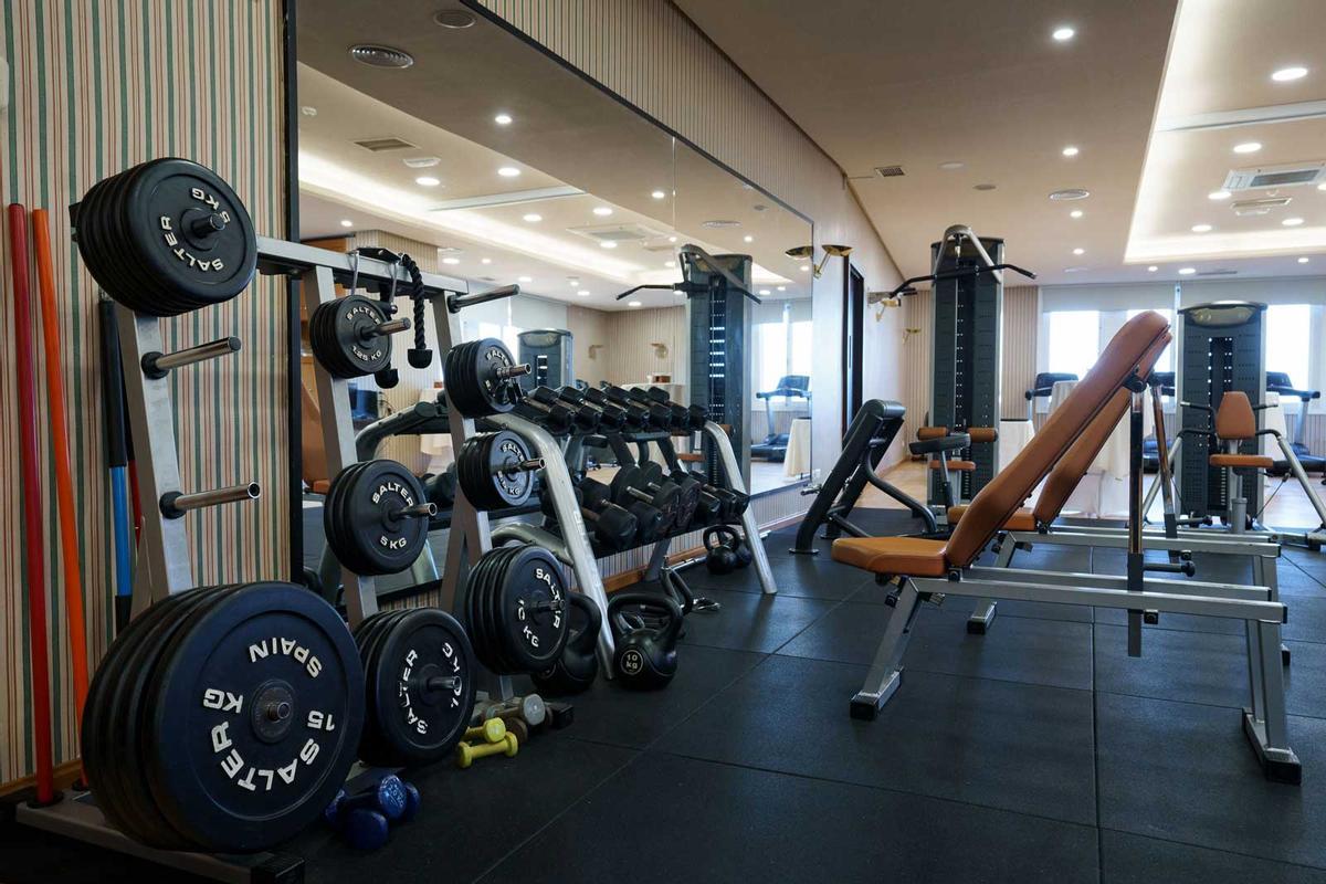 Imagen del gimnasio del Real Casino de Tenerife, donde también ha quedado prohibido la realización de actividades.