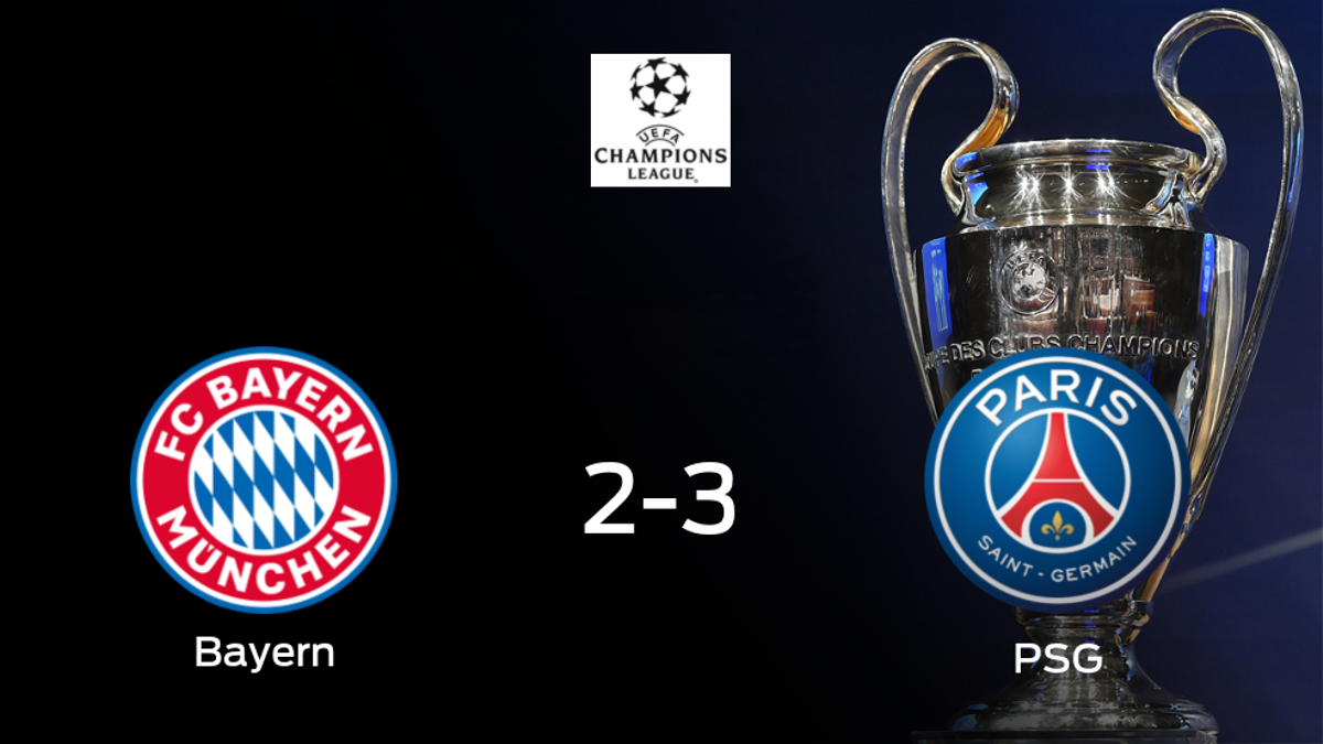 El París S. Germain se adelanta tras ganar en la primera eliminatoria de cuartos de final frente al Bayern de Múnich (2-3)