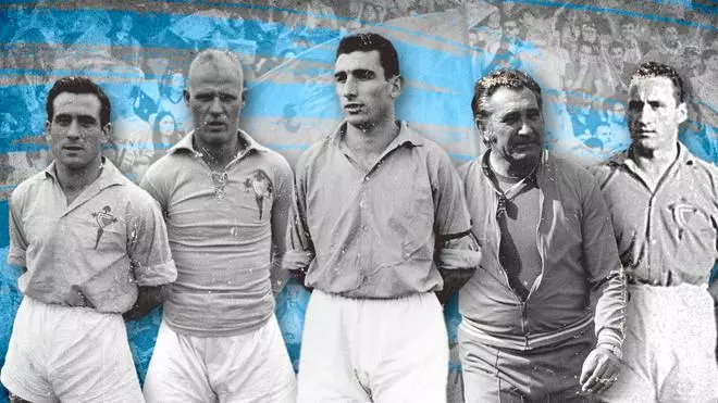 Gol al Dépor con el peroné roto: así era el Celta de los años 30 y 40