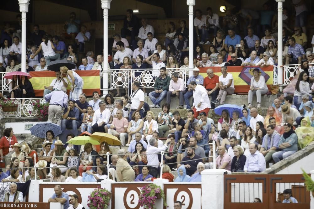 Corrida de rejones en la Feria Taurina de Begoña de 2018.