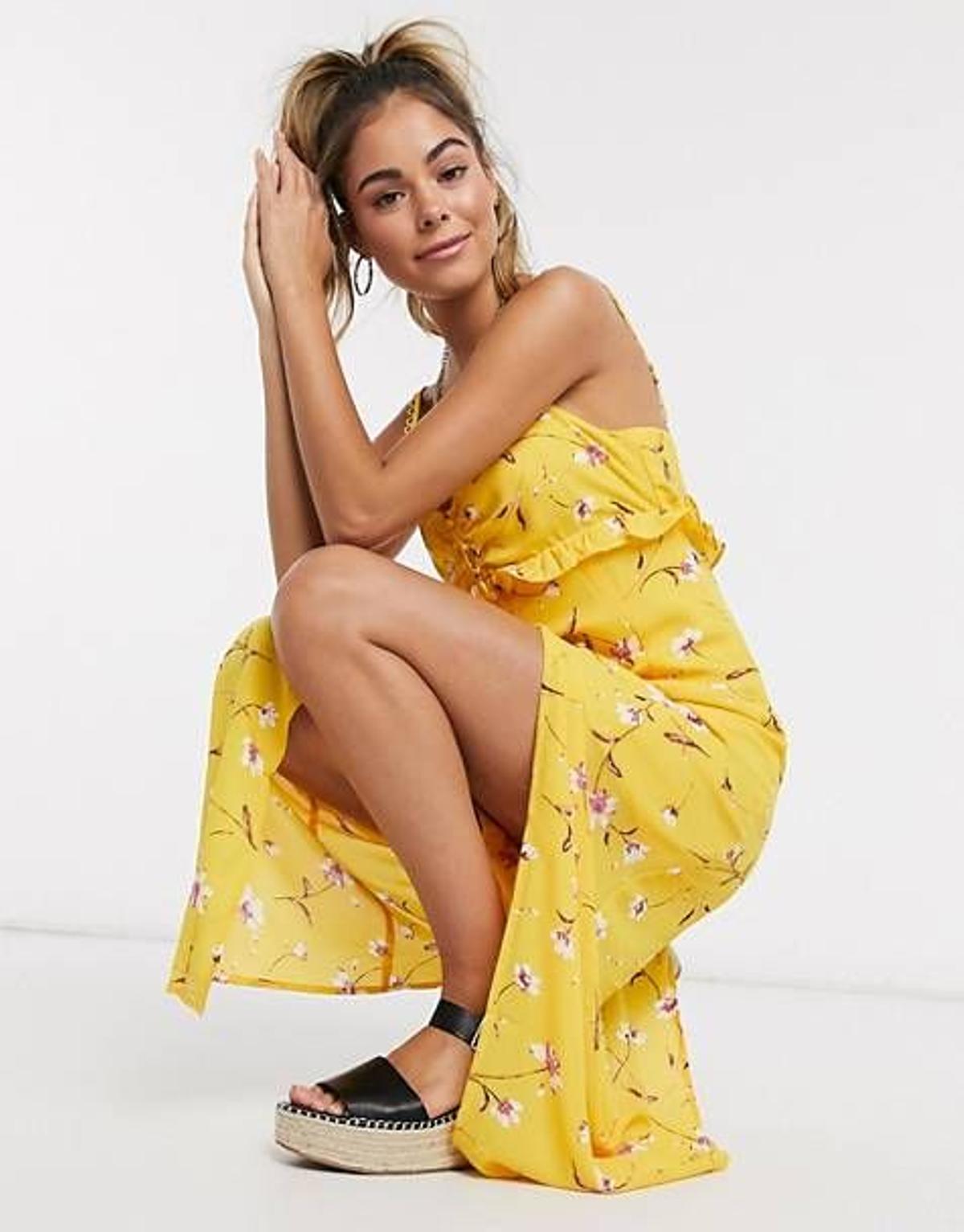 Vestido con flores amarillo de Gilli