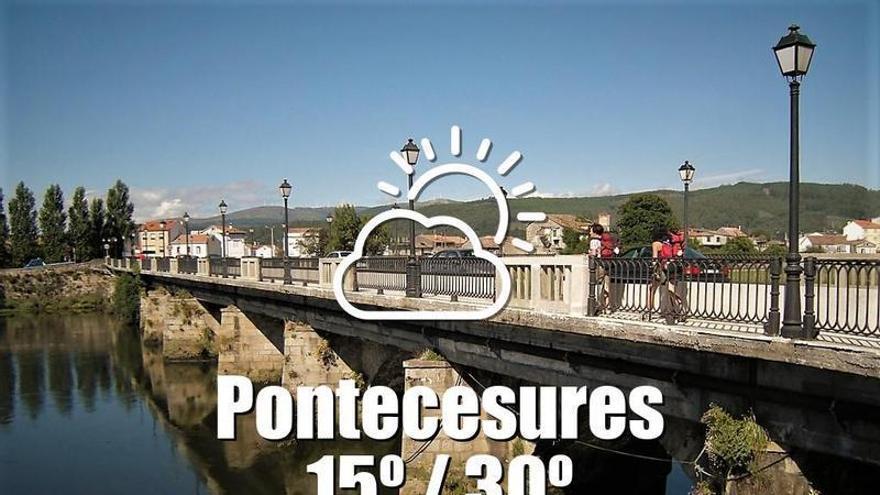 El tiempo en Pontecesures: previsión meteorológica para hoy, domingo 26 de julio