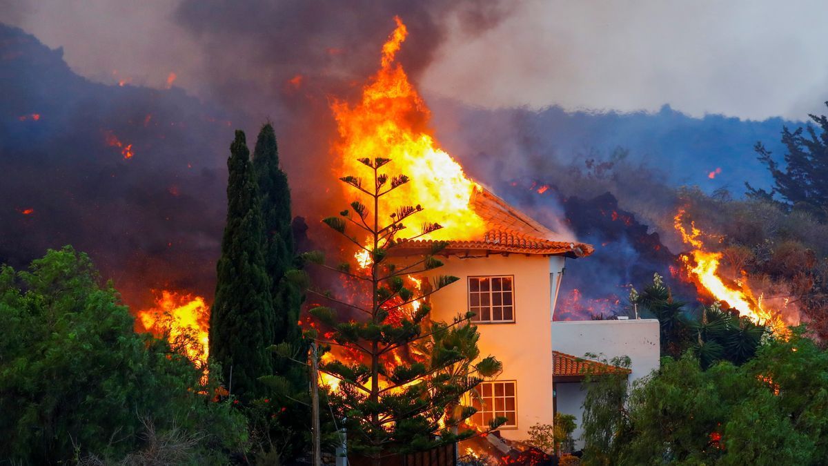 Erupció del volcà a La Palma