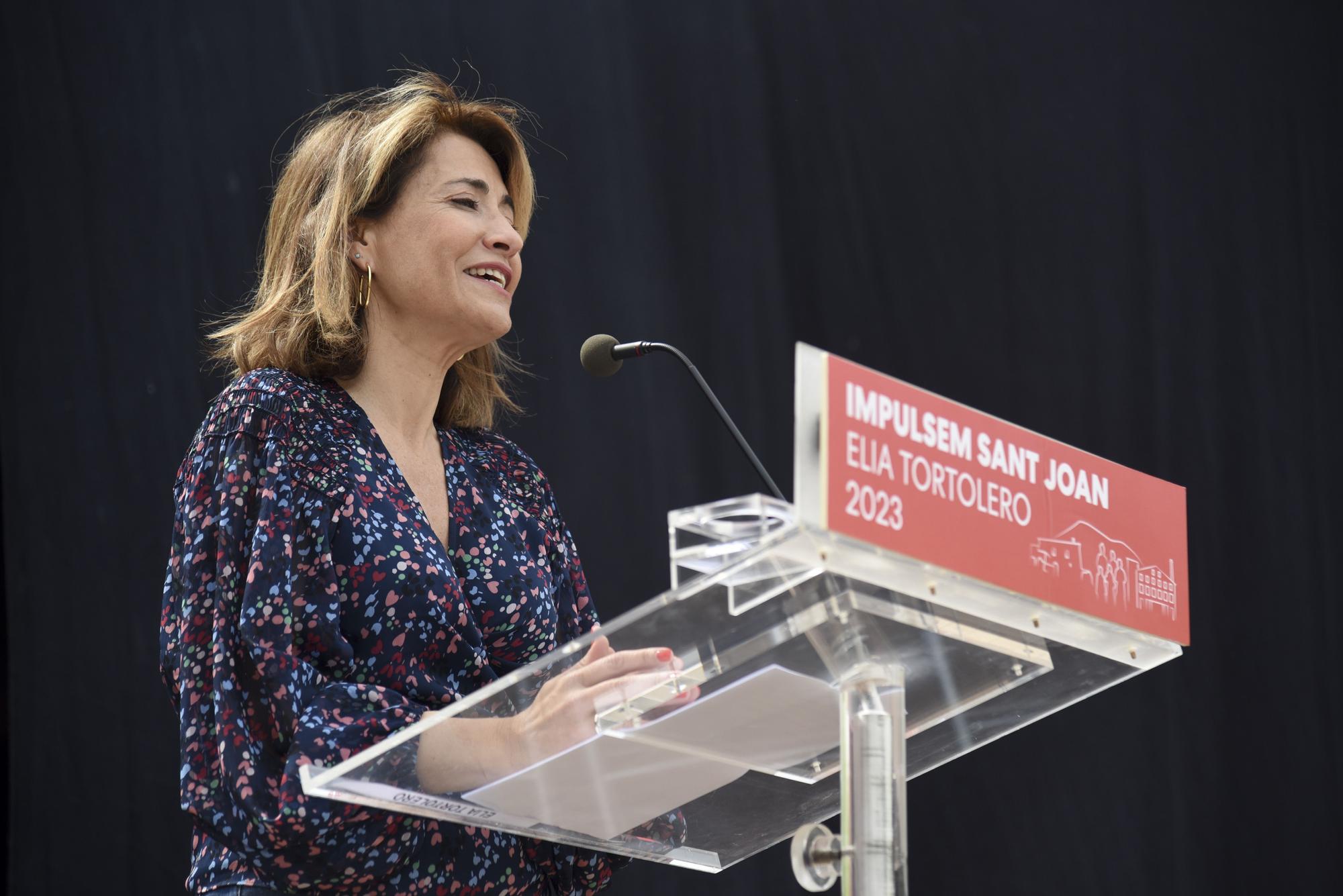 La ministra Sánchez presenta la candidatura d'Èlia Tortolero a Sant Joan de Vilatorrada