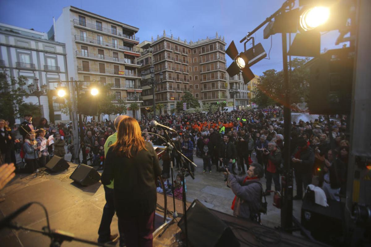 Concentración de Escola Valenciana en València