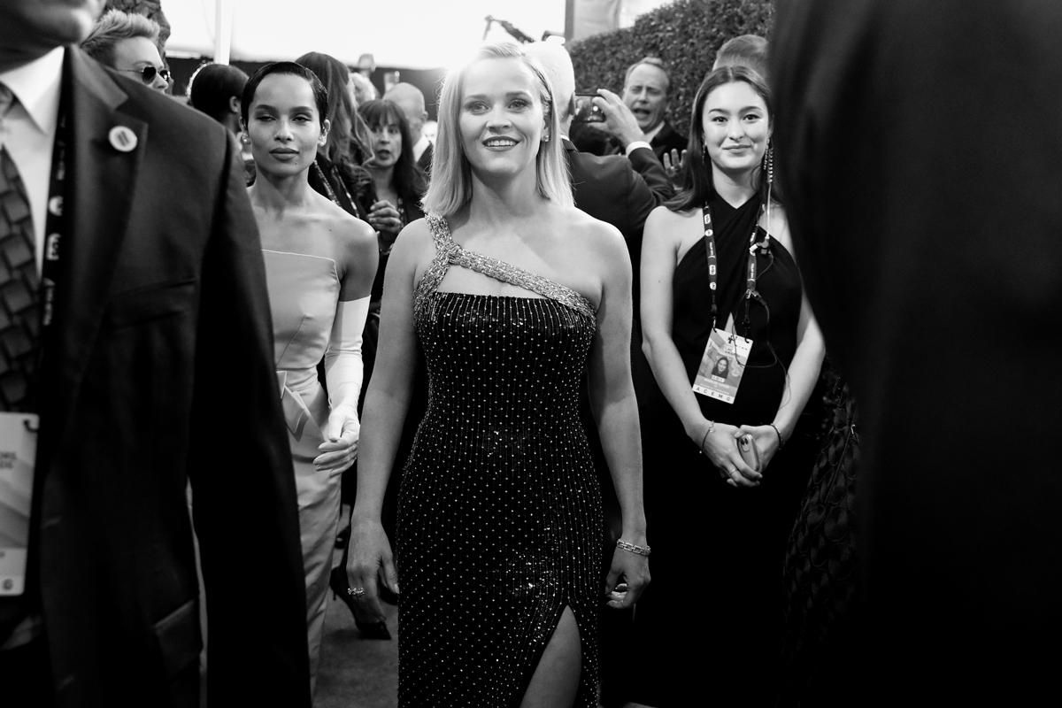 Reese Witherspoon llegando a los Screen Actors Guild Awards