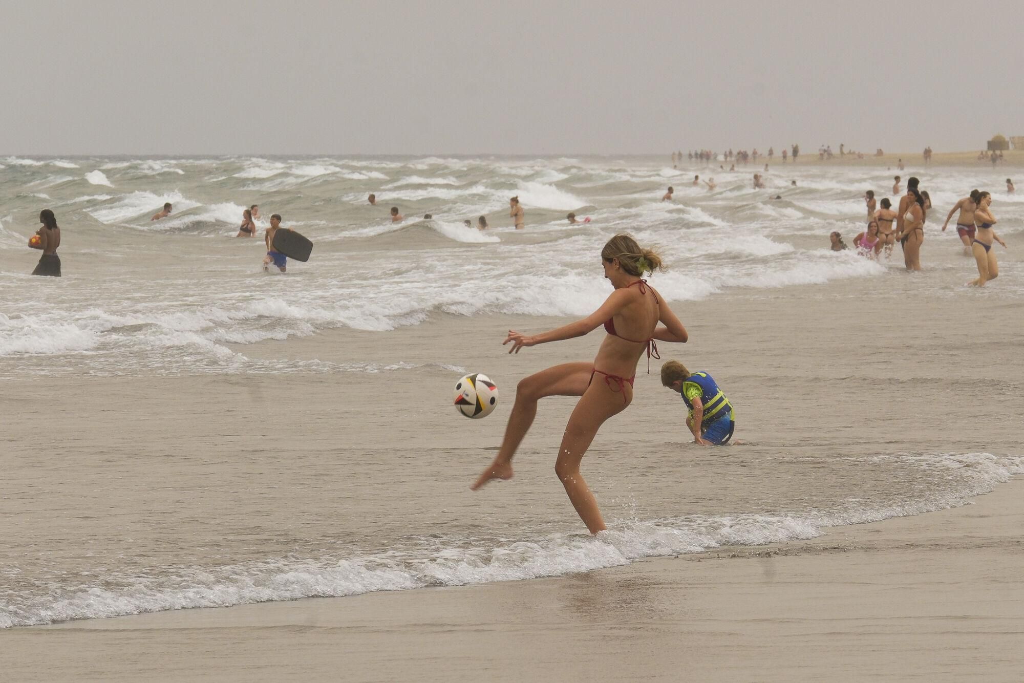 Calima en Playa del Inglés (15/08/25)