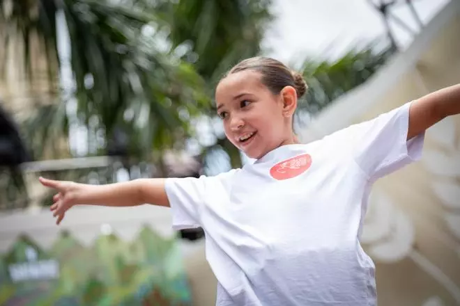 Exhibición de baile en Santa Cruz