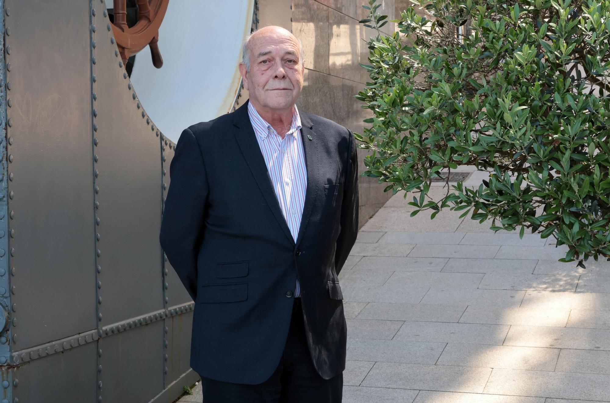 José Luis Fernández Santillana, presidente de la Confederación de Organizaciones de Mayores, ayer en Vigo