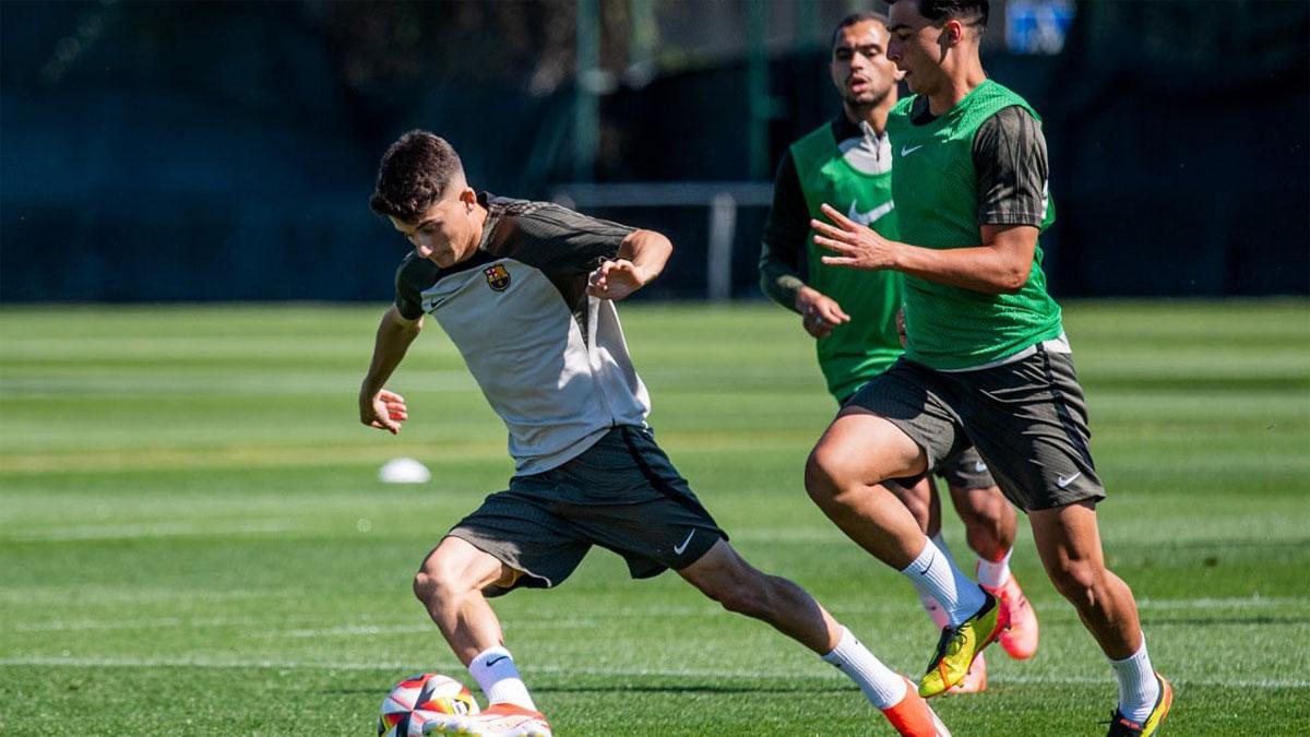 Los jugadores del Barça Atlètic han preparado durante la semana un partido muy especial