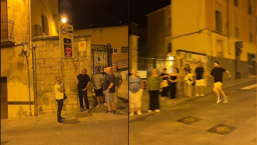 La reacción de unos jóvenes a un radar en Alcoy: ¿corren igual que un coche?