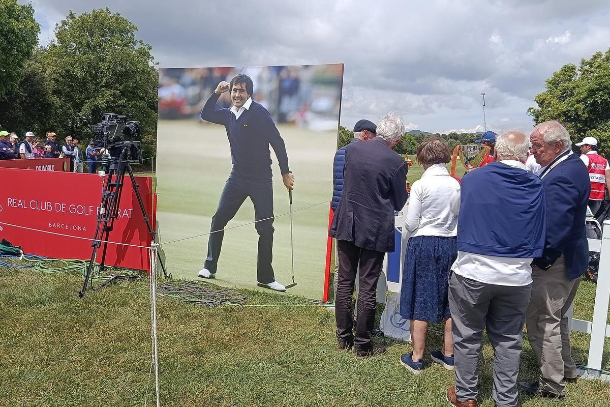 Seve Ballesteros fue el protagonista de la primera jornada en el RCG El Prat