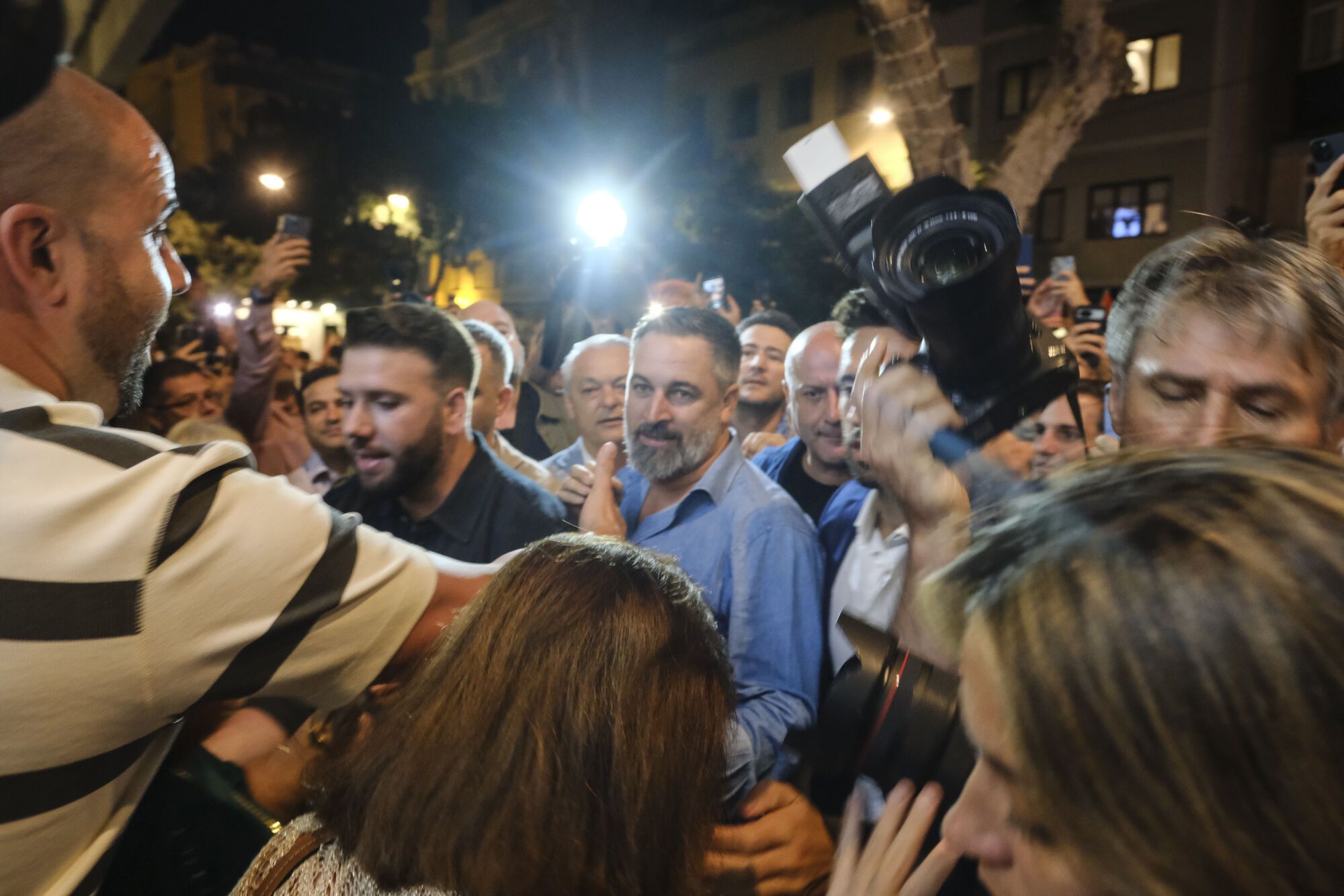 Acto de Santiago Abascal en el Círculo Mercantil