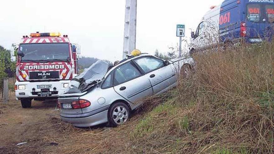 Día negro en las carreteras gallegas  con cuatro muertos en tres siniestros