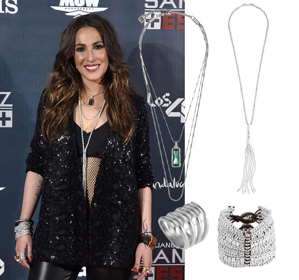 Malú con joyas de UNOde50