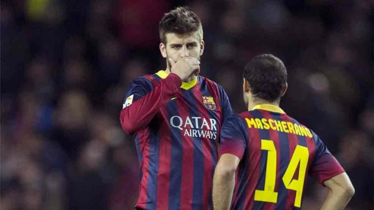 Piqué y Mascherano tienen un papel relevante en la construcción del juego del equipo