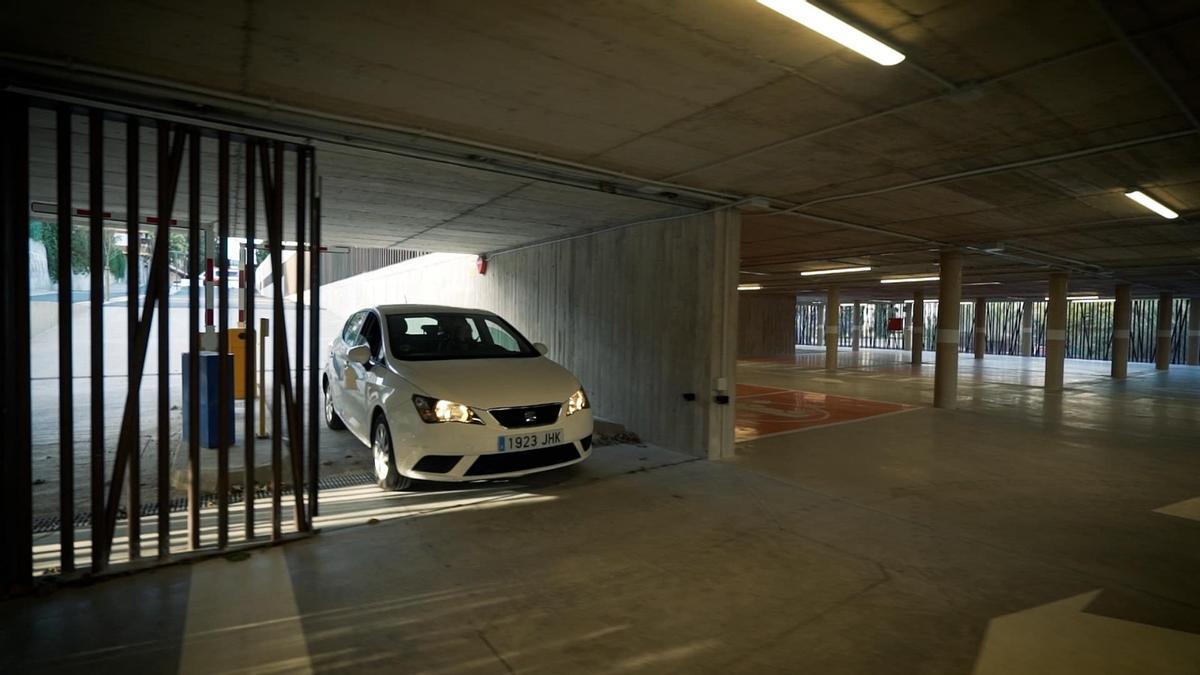 Acceso al parking municipal inteligente Balcón del Turia