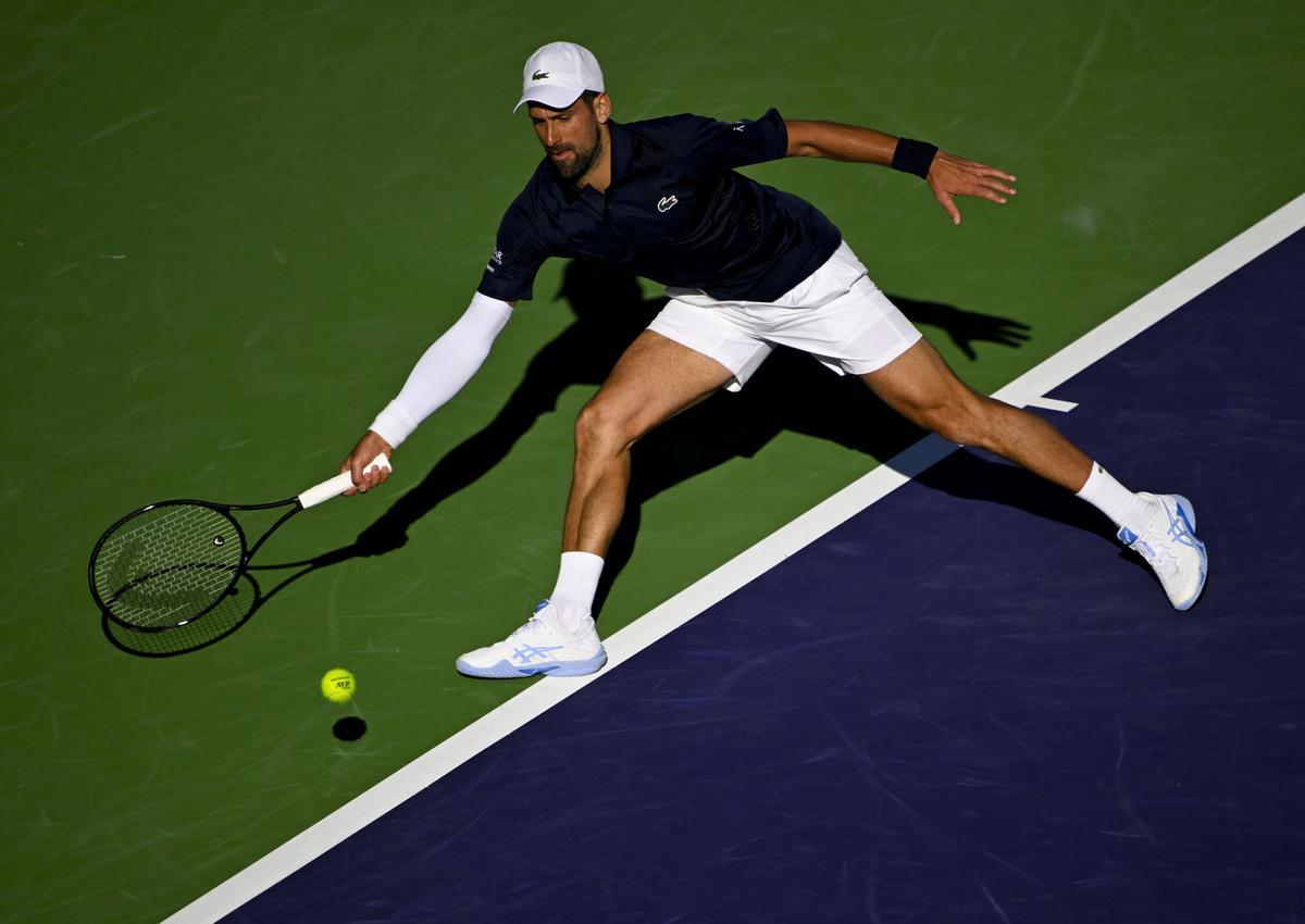 Novak Djokovic, durante el partido