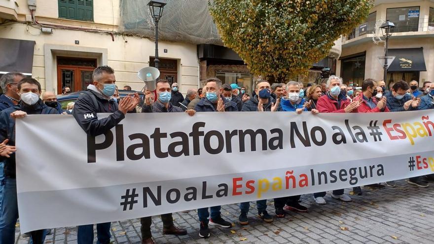 La Policía se concentra en Palma contra la reforma de la ley de seguridad ciudadana