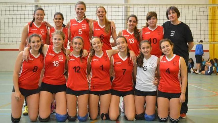 El cadete femenino amplía los éxitos del Xàtiva Voleibol con la final autonómica