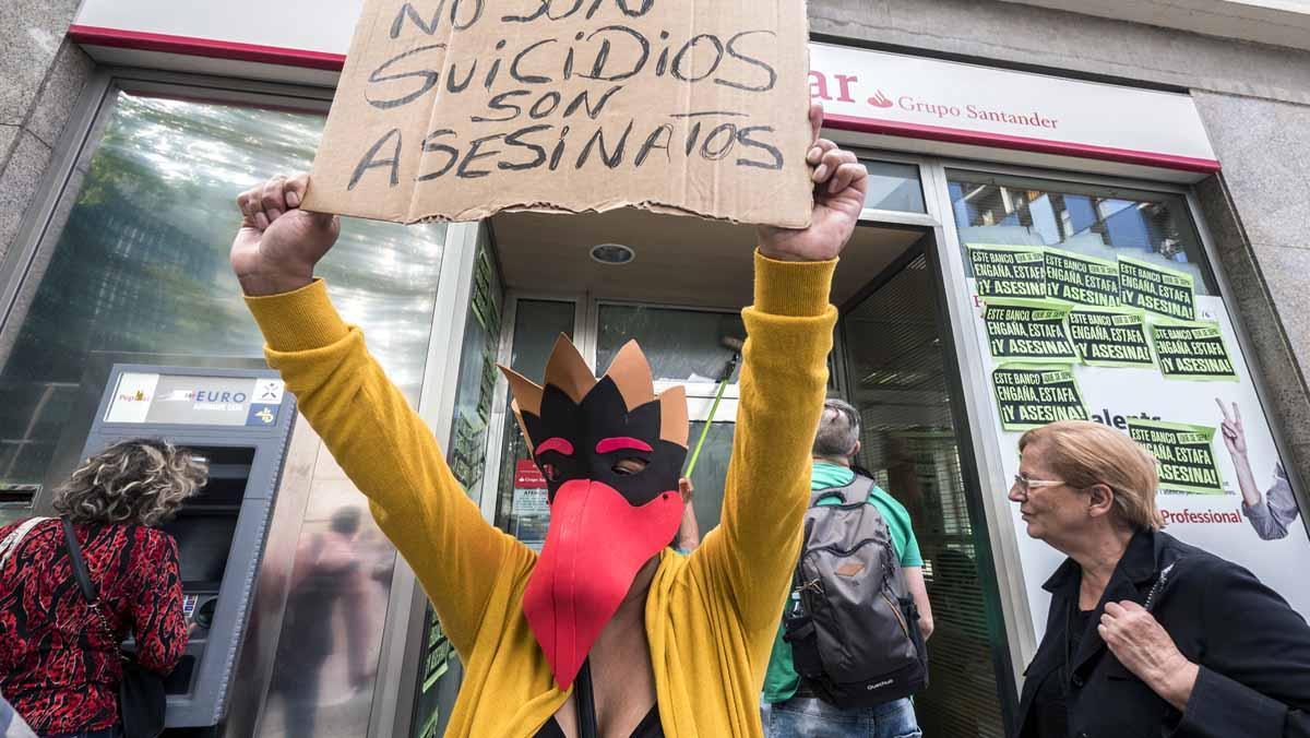 Manifestacion de la PAH en Barcelona