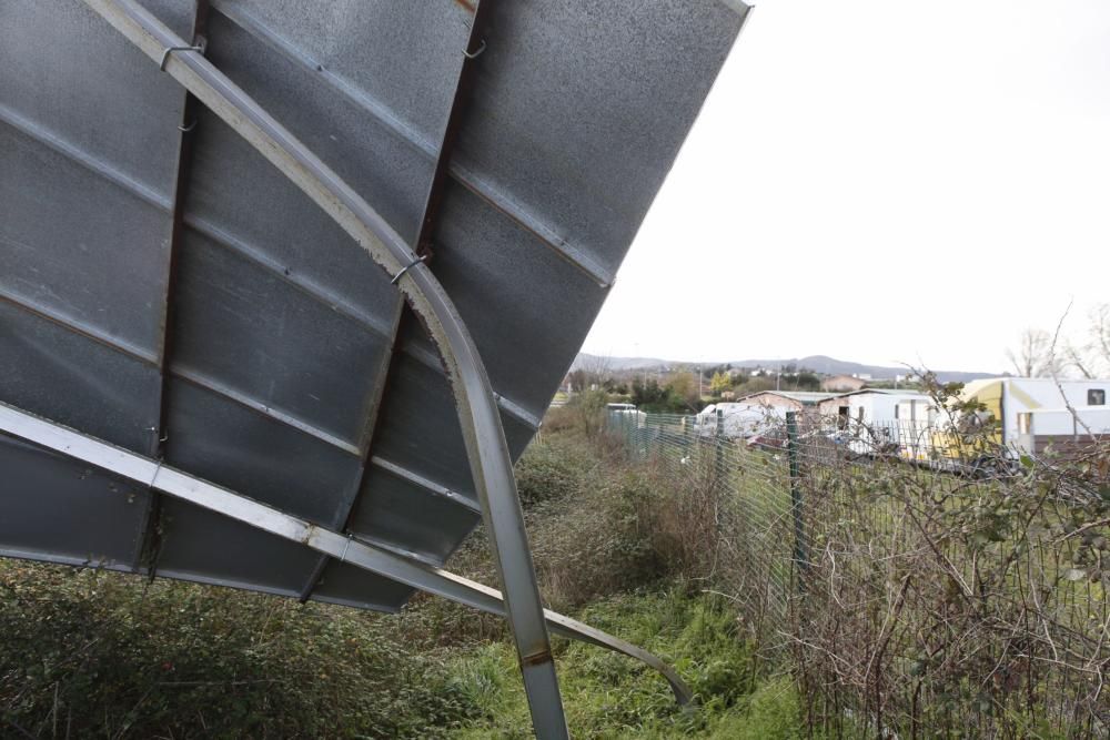 Efectos del temporal en Gijón