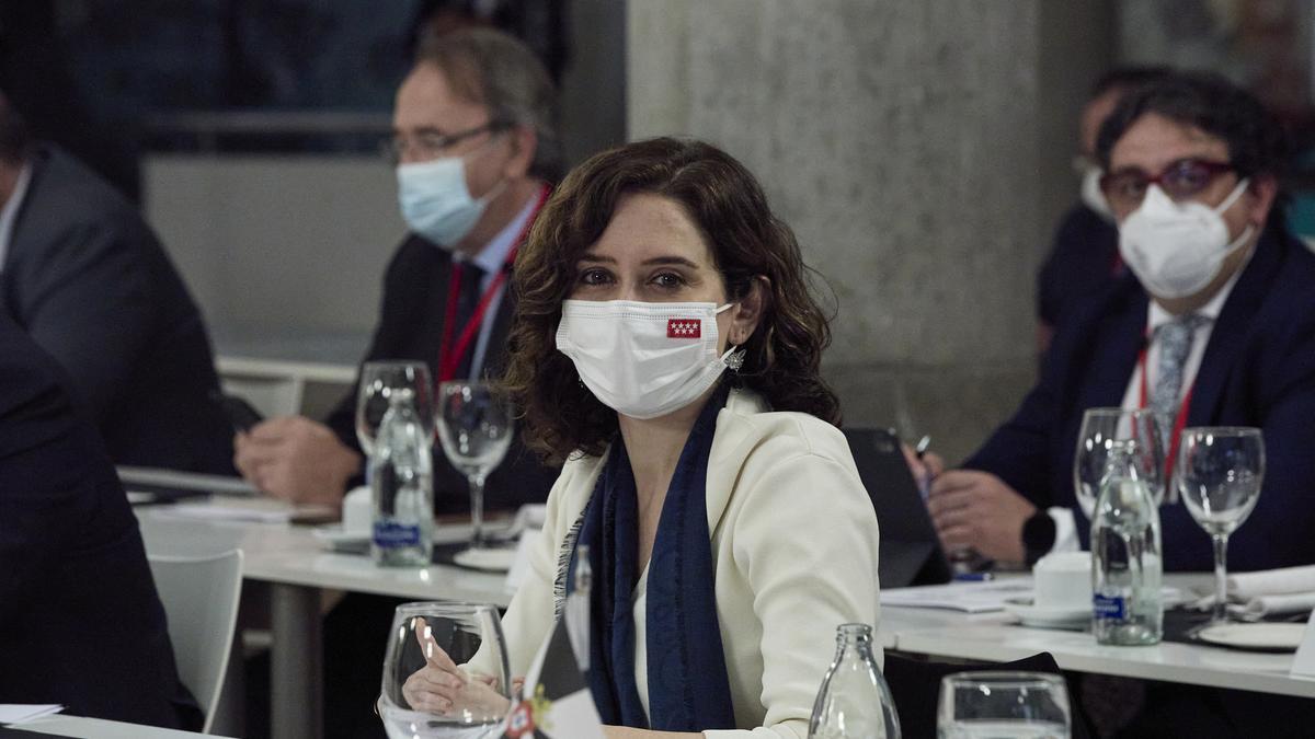 La presidenta de la Comunidad de Madrid, Isabel Díaz Ayuso, participa en la Conferencia de Presidentes.