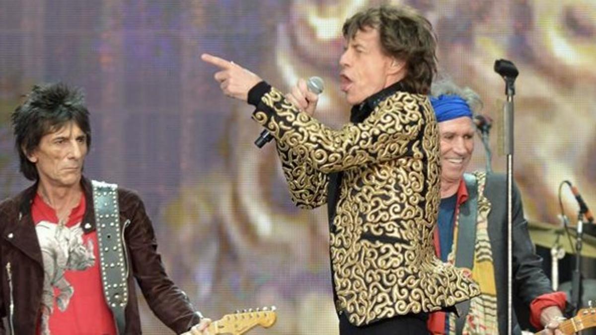 Los Rolling Stones, durante su actuación el pasado día 6 en Londres.