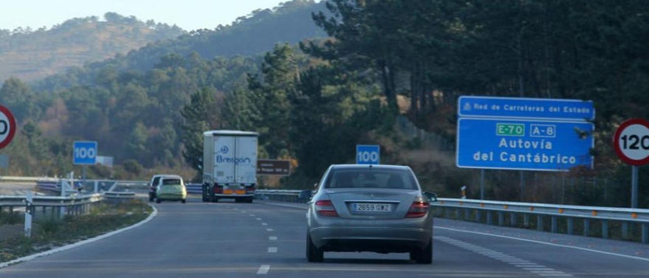 Un tramo de la Autovía del Cantábrico