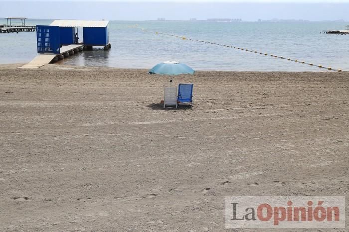 Ambiente en las playas de la Región durante el primer fin de semana de la 'nueva normalidad'