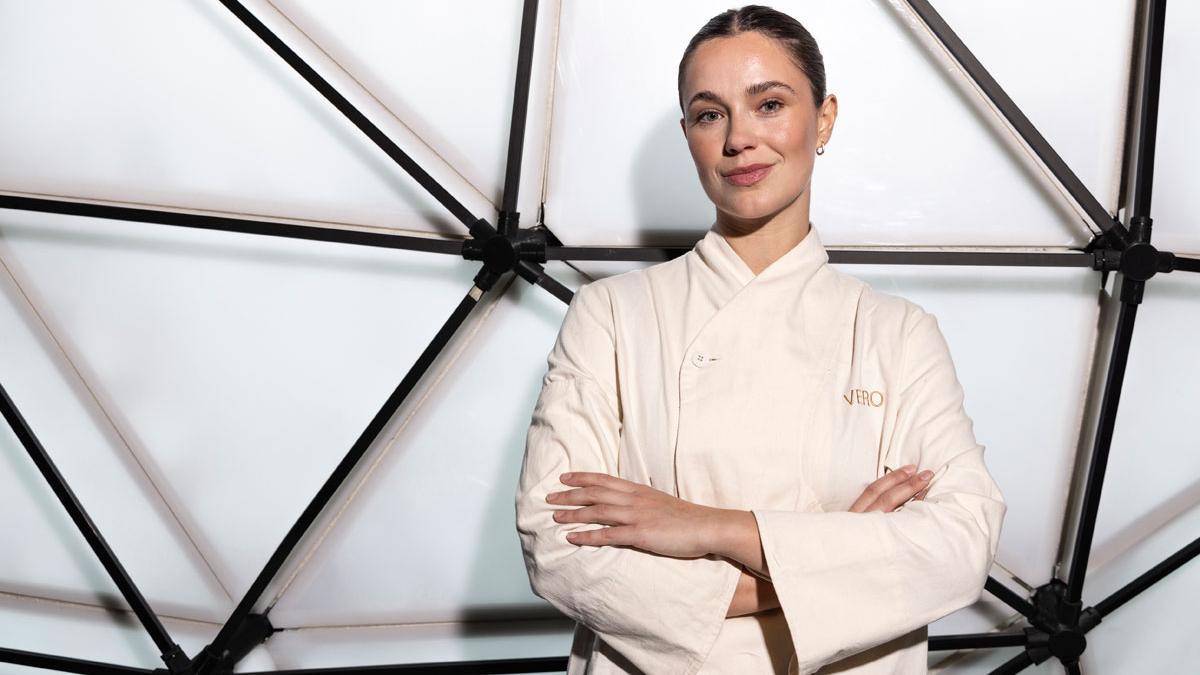 Verónica Gómez de Liaño, antes de impartir un taller culinario en el Museu de la Ciència CosmoCaixa.