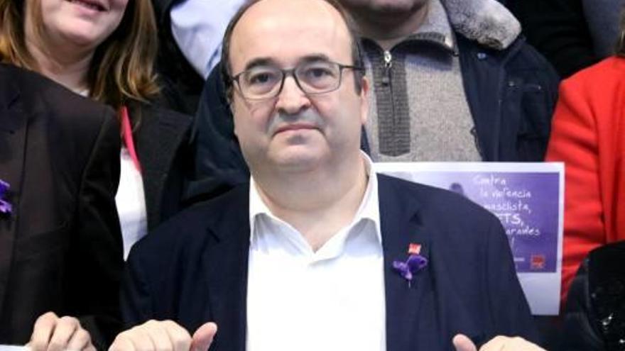 Miquel Iceta al Consell Nacional del PSC.