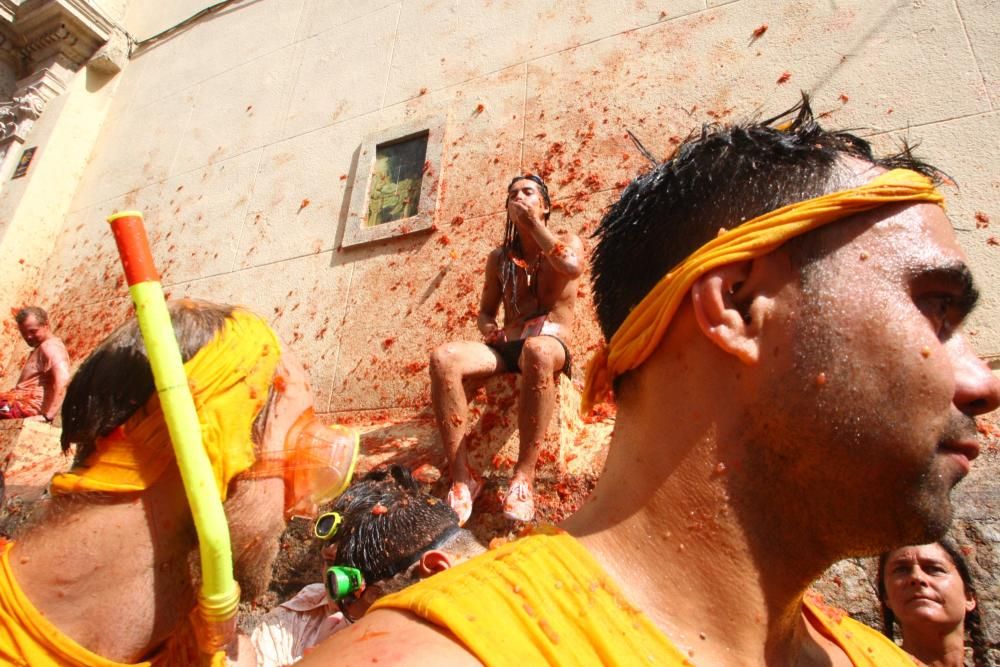 Instantes de la Tomatina 2016.