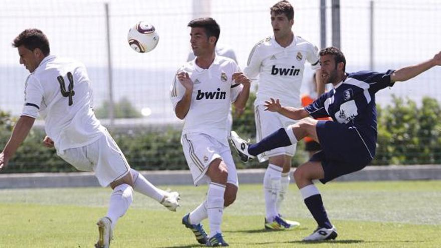 Once inicial del GCE Villaralbo ayer en el partido ante el Real Madrid C.