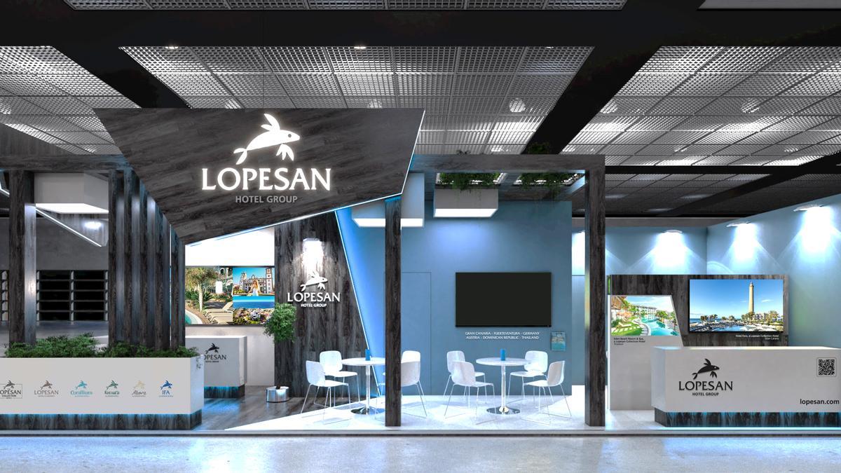 Stand Lopesan Hotel Group para la ITB Berlín 2023.