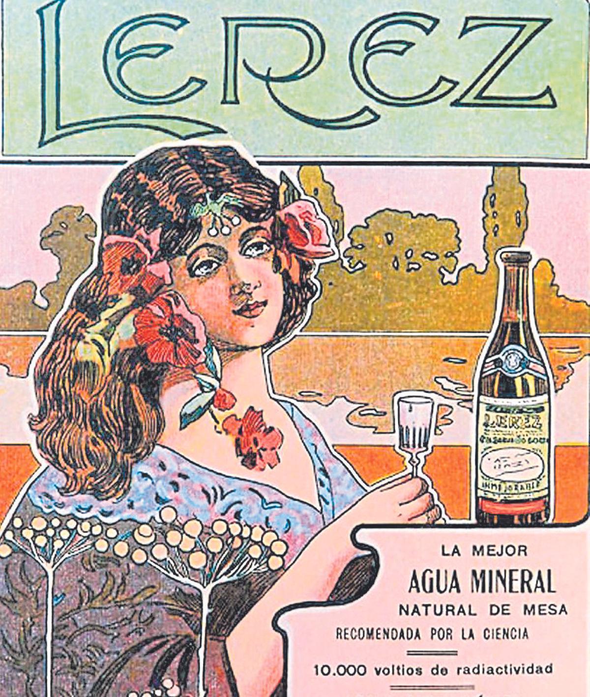 Antigua publicidad del agua del Lérez