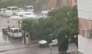 Una tormenta en plena ola de calor deja una tromba de agua en Los Pedroches sin incidencias