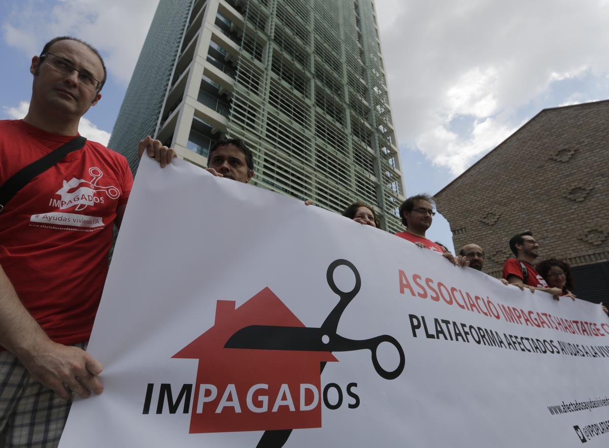 Concentración de los afectados en 2014.