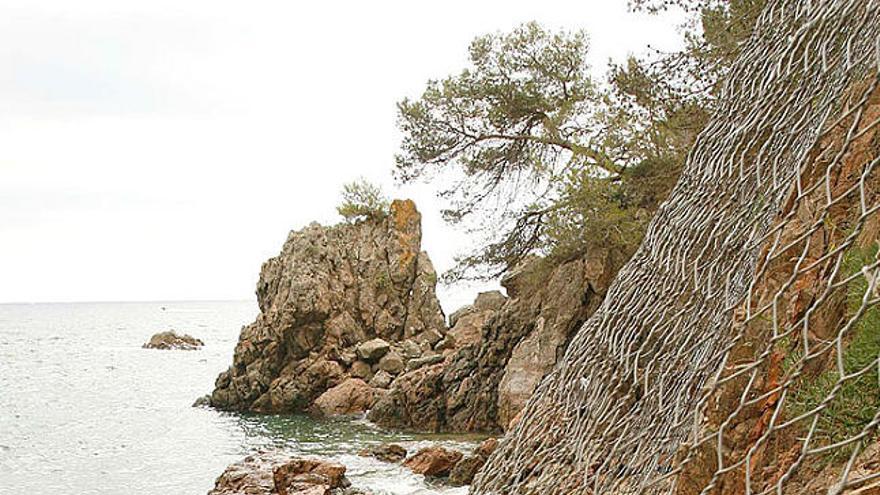 La platja del Golfet, a Calella.