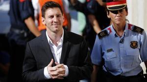 Messi se dirige a declarar por delito fiscal.