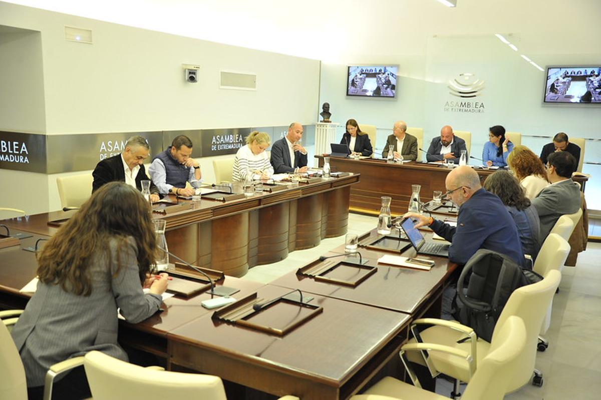 Reunión de la Junta de Portavoces de la Asamblea de Extremadura.